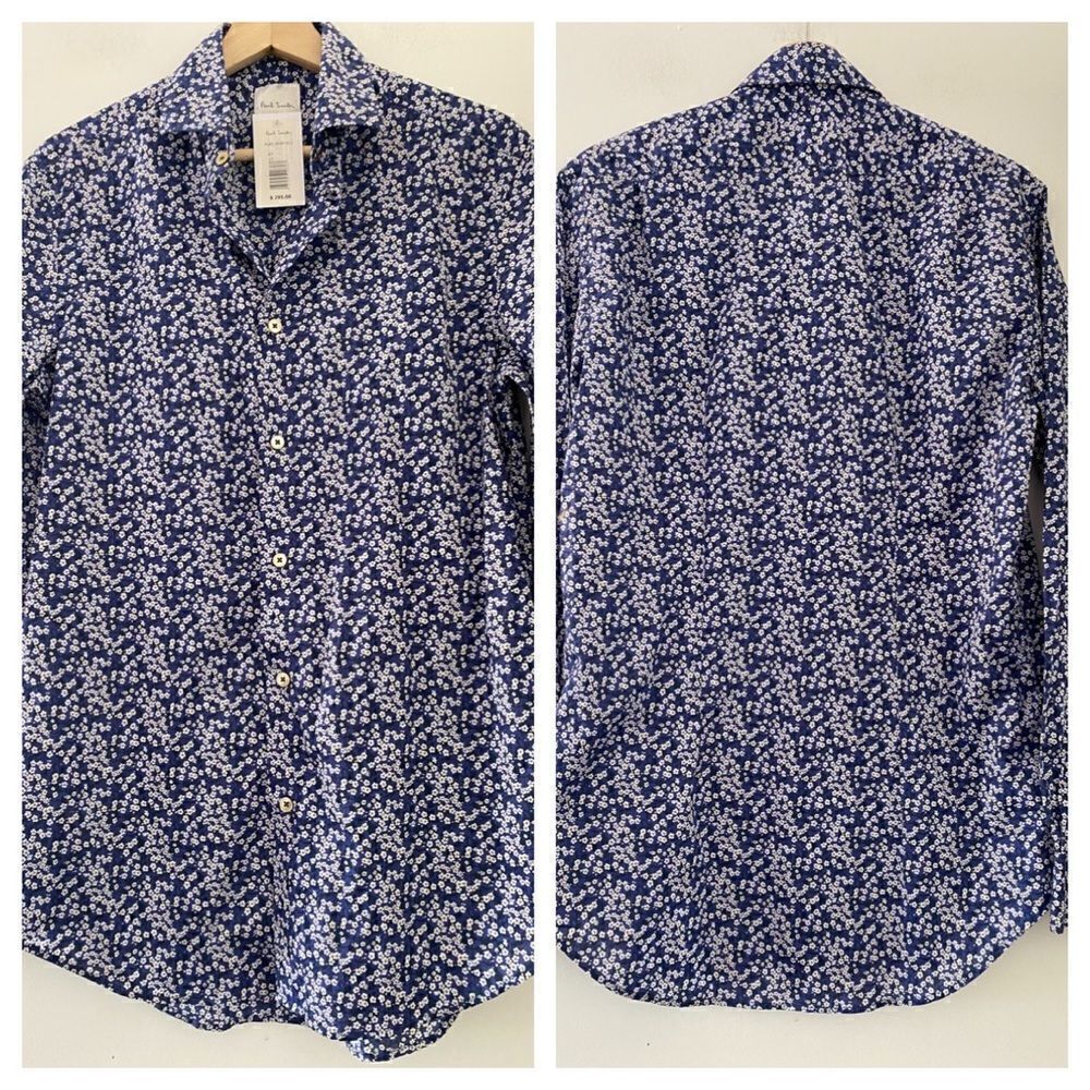 Paul Smith Men Blue Floral Shirt